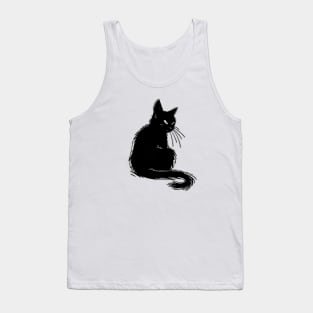 Cats Black Cats Graphic T-shirt 02 Tank Top